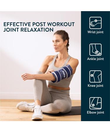 Magic Gel Elbow Ice Pack Wrap | Reusable & Adjustable Arm Sleeve for Cold Compression | Ideal for Pitchers, Tennis & Baseball Players | Men & Women | Easy to Freeze | Blue - Buy Online on GoSupps.com
