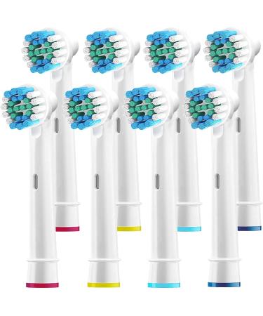 Replacement Brush Heads for Oral B Electric Toothbrush - 8 Pack Compatible with Pro 1000 & Precision Clean - Buy Online on GoSupps.com