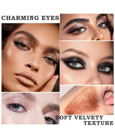 6Pcs Waterproof 2 Tone Eye Shadow Stick Makeup Set - Cream Eye Shadow Pencil Eyeliner Crayon Set in White, Brown, Gold, Pink, Purple, Black - Eye Brightener Stick Highlighter - Pack of 1 - Set02 - Buy Online on GoSupps.com