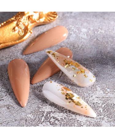 6 Grids Gold Gel Polish Sparkly Mirror Nail Foils Luxury Nail Sequins Nail Glitter Flakes - Buy Online on GoSupps.com