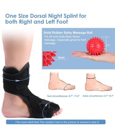 Plantar Fasciitis Night Splint Support | Adjustable Orthotic Foot Support for Achilles Tendon Relief - Buy Online on GoSupps.com