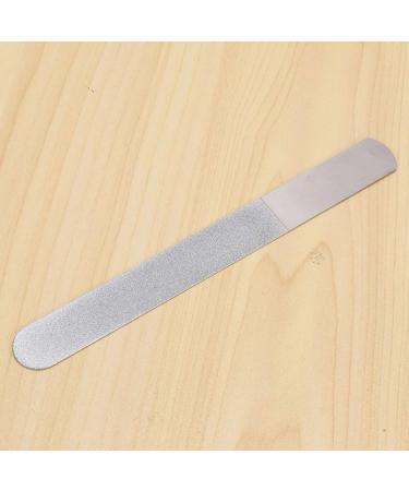 Joselin 6 Pieces Stainless Steel Nail File Double Sided Diamond Nail File Metal Nail File Manicure File for Family and Travel - Buy Online on GoSupps.com
