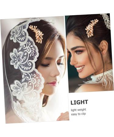 Housoutil Bride Hair Accessories Women Hair Accessories Decorative Hair Comb Bride Hair Comb Wedding Hair Accessories Hair Side Comb Pearl Hair Comb Miss Hairpin Rhinestones Silver - Buy Online on GoSupps.com