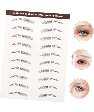 Beavorty 12 pcs eyebrow stickers black stickers tattoo eyebrow Imitation Eyebrow Tattoos 3d three-dimensional - Buy Online on GoSupps.com