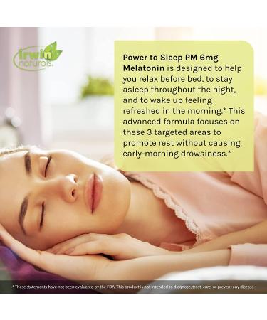 Irwin Naturals Power to Sleep PM 6 mg Melatonin - 60 Liquid Soft-Gels for Restful Sleep - Buy Online on GoSupps.com