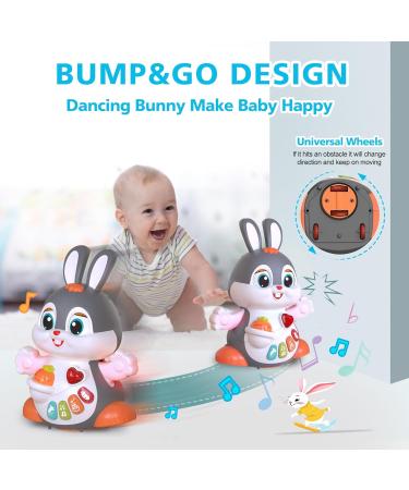 Moontoy Baby Music Toy - Interactive Rabbit Toy for 1-2 Year Olds Learning & Crawling Fun with Music & Light - Perfect Gift for Boys & Girls - Buy Online on GoSupps.com