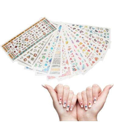Nail Art French Tip Nail Guides Nail Design Nail Decals For Nail Art Nail Polish Stickers Watercolor Nail Stickers for Ultraviolet Gel for Artificial Nails - Buy Online on GoSupps.com