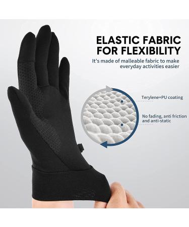 MCTi Running Gloves for Men & Women - Touchscreen Lightweight Sports Gloves for Motorcycle Cycling Hiking & Working - Black - Buy Online on GoSupps.com