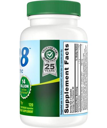Nutrition Now PB 8 Probiotic Acidophilus Dietary Supplement for Men and Women, 120 Count - Buy Online on GoSupps.com
