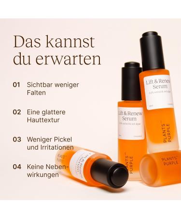  plants are purple RETINOL SKIN REGENERATING SERUM - Highly effective formula against signs of aging acne and impurities with red algae and green tea I Ideal complement to skincare routine I - Buy Online on GoSupps.com