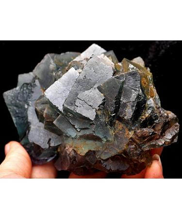 707g Natural Green Purple Fluorite Cluster Crystal Specimen JZIGTDEM - Buy Online on GoSupps.com