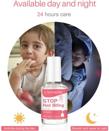 Anti Nail Biting Polish Quick Drying Stop Nail Biting Nail Biting Prevention for Adults Clear Anti Nail Biting Nail Polish Stop Biting Nails Nail Care Bitter Taste Safe Natural Plant Extract - Buy Online on GoSupps.com