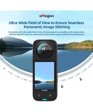 Insta360 X3 Silicone Protective Case + Lens Guards - Black | Anti-Scratch Body Cover & Waterproof Lens Protector by GAEKOL - Buy Online on GoSupps.com