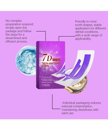Bandes blanchissantes pour les dents Teeth whitening strips Bande blanchiment dentaire violet Bandes de blanchiment professionnel des dents pour blanchiment des dents limination des taches (1PACK) - Buy Online on GoSupps.com
