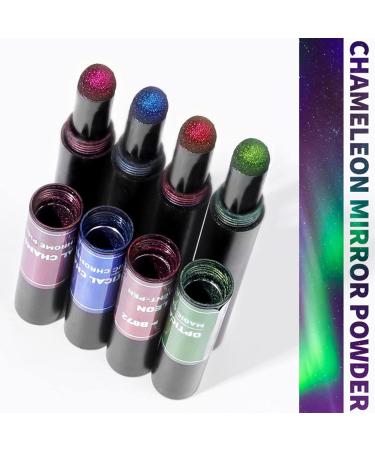 Buy Roseflower 6 Sticks Air Cushion Chrome Powder Pencil - Holographic Nail Art Decoration Shiny Metallic Effect Durable DIY Manicure Tool - International Shipping - Buy Online on GoSupps.com