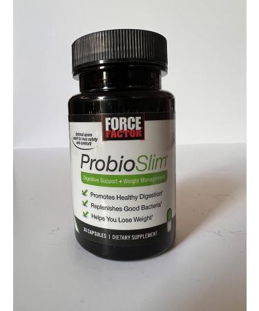 Force Factor ProbioSlim Probiotics for Women and Men Probiotics for Digestive Health to Reduce Bloating Gas & Occasional Diarrhea with Prebiotics LactoSpore & Green Tea for Energy 30 Capsules 30 Count (Pack of 1) - Buy Online on GoSupps.com