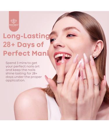 Modelones Gel Nail Polish Kit with 48W UV Light Dryer - 12 Nude Pink Neutral Colors, Glossy & Matte Top/Base Coat, Manicure Tools, Nail Art Decorations - DIY Salon Gift - Buy Online on GoSupps.com