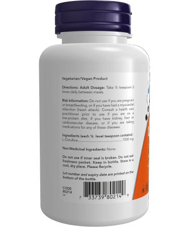 NOW Supplements L-Citrulline Pure Powder 113g - Buy Online on GoSupps.com