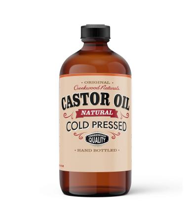 Creekwood Naturals Castor Oil 100% Pure Cold Pressed Hexane Free In Glass Bottle (8oz 8 Fl Oz) 8 Fl Oz (Pack of 1) 8 - Buy Online on GoSupps.com