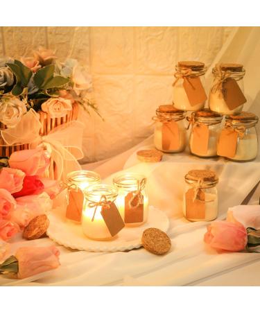 MTLEE 24 Pcs Scented Candles Gift Set - Natural Wax Jars with DIY Tag Cards for Thanksgiving Christmas Weddings Baby Showers & Home Decor (Freesia Gardenia Lavender - Buy Online on GoSupps.com