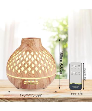 Czemo 400ml Aroma Diffuser - Ultrasonic Humidifier & Fragrance Lamp with Remote Control | 14 LED Colors for Yoga Office & Bedroom - Buy Online on GoSupps.com