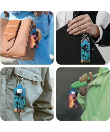 OLYCRAFT Coconut Tree Lipstick Holder Keychain - 2pcs Portable Lip Balm Sleeve for Travel - Stylish Palm Tree Key Ring for Lipstick & Chapstick - Buy Online on GoSupps.com