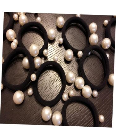 FRCOLOR Pearl Hair Ties wedding hair tie ponytail ponytail ties ponytail holders bead hair tie hair rope ponytail hair ponytail for women Hair Accessories towel pearl Pearl Hair Tie - Buy Online on GoSupps.com