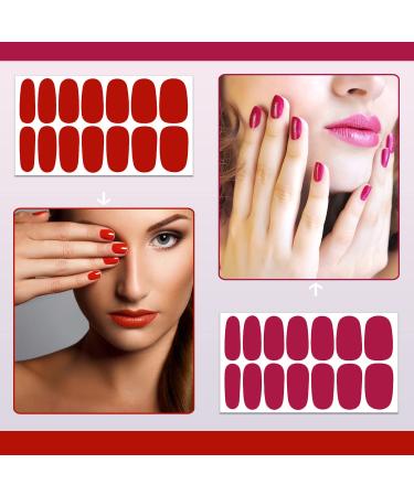 Buy SILPECWEE 16 Sheets Stylish Nail Polish Stickers - Full Nail Wraps & Self Adhesive Gel Strips for Women - Includes Nail File - International Shipping Available - Buy Online on GoSupps.com