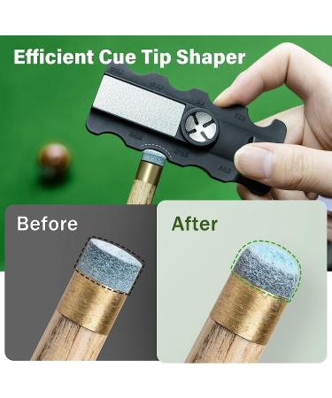 Adhafera Cue Tip Shaper: 5 in 1 Pool Cue Tip Repair Tool & Accessories - Buy Online on GoSupps.com
