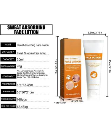 Lait anti-transpirant pour le visage front et cuir chevelu et contr le la peau grasse absorbe la transpiration formule douce pour la peau l'aloe barbadensis et aux toiles de jojoba 2 37 fl oz 1 - Buy Online on GoSupps.com