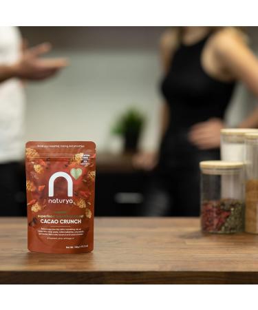 Naturya Organic Cacao Crunch Breakfast Boost - Rich in Omega-3 and Protein with Hemp Seeds Mulberries Chia Gluten-Free Vegan - 150g - Buy Online on GoSupps.com