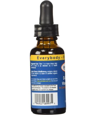 Innate Choice D Sufficiency Liquid Vitamin D3 1oz - Pure & Potent D3 Supplement - Buy Online on GoSupps.com