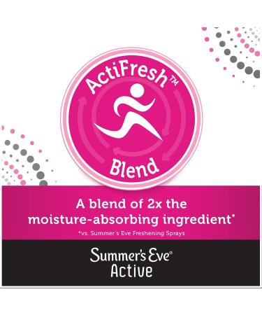 Summer's Eve Active Freshening Spray 2 oz - Moisture Absorbing Formula - Buy Online on GoSupps.com