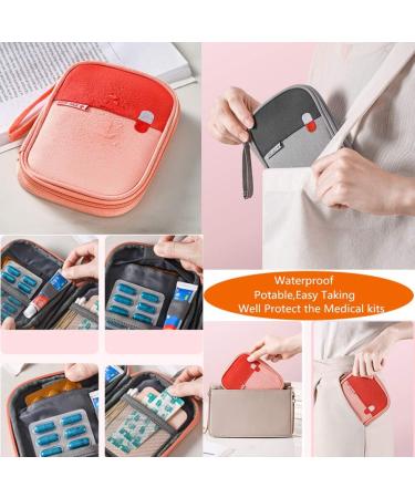 Mini Zippered First Aid Kit Bag - 3 Pack of Travel Medication Pouches - Compact and Organized for Emergencies - 5.5x4.3x0.8Inch - Buy Online on GoSupps.com