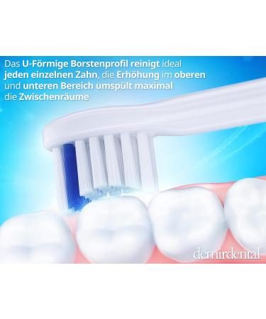 8er Demirdental Mini Essays for Philips Sonicare - Medium & Small Replacement Brush Heads for Precise Cleaning (HX6028) - Buy Online on GoSupps.com
