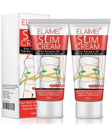 Weight Loss for Women, Hot Cream Belly Fat Burner (2 pack), Fat Burning Cream for Stomach, Legs, Abdomen, Arms, Buttocks, Cellulite Sweat Cream Slimming and Firming Body 2 Fl Oz (Pack of 2)