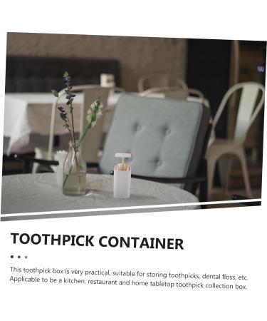 Alipis 5-Piece Travel Dispenser Container Set - Mini Tooth Cotton Holders with Lids Glass Food Storage 10.5x6x6cm - Buy Online on GoSupps.com