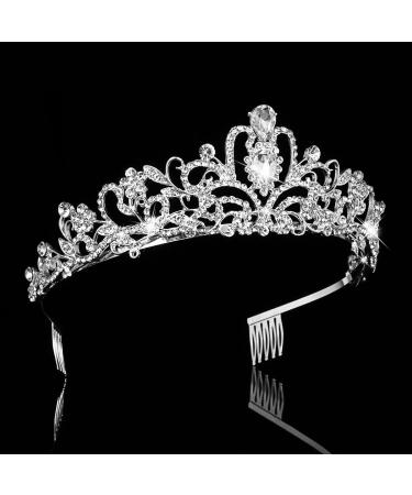 Crystal Tiara 2 Pack - Rhinestone Crown Headbands for Weddings & Birthdays | Elegant Bridal Accessories - Buy Online on GoSupps.com