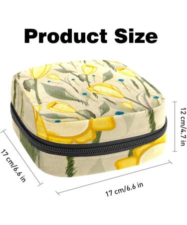 Portable Women's Menstrual Cup & Tampon Bags - Eco-Friendly Floral Design for Teens - Buy Online on GoSupps.com