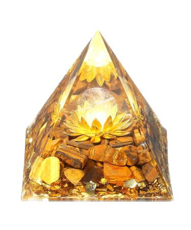 XIANNVXI 2.4" Large Pyramid Tiger Eye Stone Gemstones Crystals Natural Reiki Spiritual Decoration Gifts for Women Men - Buy Online on GoSupps.com