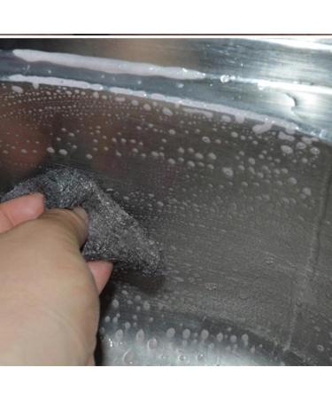 Besreey Steel Wool Scrubbers - 12X Scrubbing Scouring Pads | Multipurpose Cleaning Scrubbers Household Cleaning Tool for Kitchen Bathroom - Buy Online on GoSupps.com