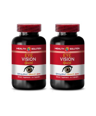 Complete Eye Nutrition - Eye Vision Guard - Natural Detoxification for Brighter Eyes Nourishing Eye Health Supplement Vitamin A Bilberry Extract Eye Vision Complex Supplement 2 Bot 120 Caps