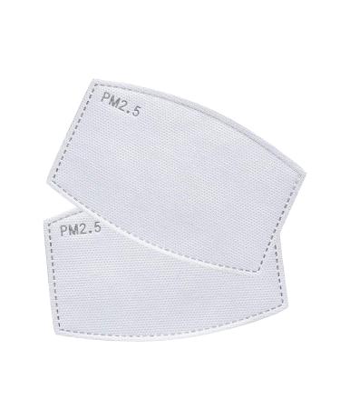 Trimming Shop PM2.5 Activated carbon filter Exchange of protective mund filter paper for face mask anti-tuning dustproof 5 layers of filters for outdoor and indoor use 2 pieces