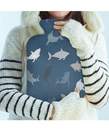 2L Sea Animal Shark Pattern Hot Water Bottle | Pain Relief & Cold Therapy | PVC Warmers for Menstrual Cramps & Comfort - Buy Online on GoSupps.com