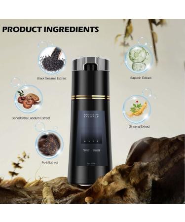  MOKIDO Nova Gentle and Natural Instant Hair Color Shampoo for Men and Women 200 ml Black - Buy Online on GoSupps.com