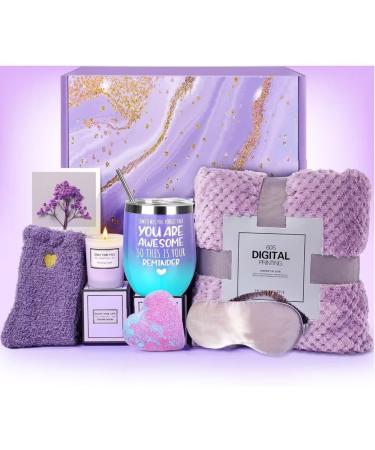 Birthday Blanket Gifts for Women Pamper Gifts Set for Women Birthday Gifts for Her Bath Set for Women Birthday Gifts Sets for Women Best Friends Sister Mum Bestie