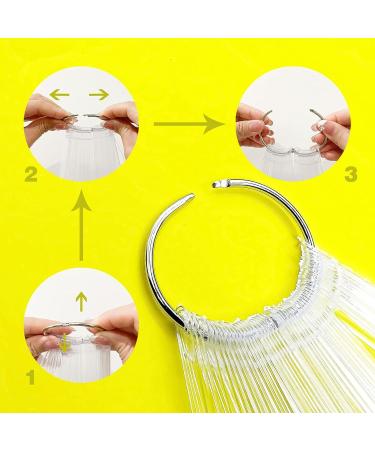 200pcs Clear Stiletto Nail Swatch Sticks with Ring Holder - Nail Art Practice & Display - Buy Online on GoSupps.com