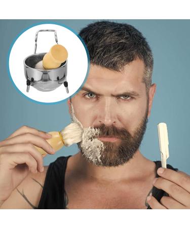Minkissy Face Tools: Professional Blybish Shaving Set with Razor Stand Soap Bowl & Mustache Brush - Ideal for Home Barbering - Buy Online on GoSupps.com