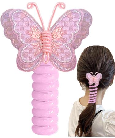 Phone Cord Hair Ties | Braided Telephone Wire Hair Bands Colorful Elastic Telephone Hair Clips For Children Women Kids Halloween Purple - Buy Online on GoSupps.com