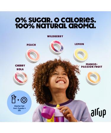 air up Bouteille d'eau Click Dolphin Blue - Kit de d marrage original (621 ml) avec dosettes en 5 saveurs - Bouteille avec ar me sans sucre - Passe au lave-vaisselle - Sans BPA - Buy Online on GoSupps.com